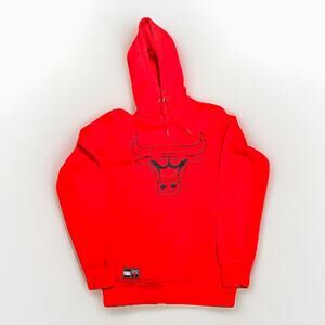 Chicago Bulls Red Hoodie Small NBA Pullover Sweatshirt Mens